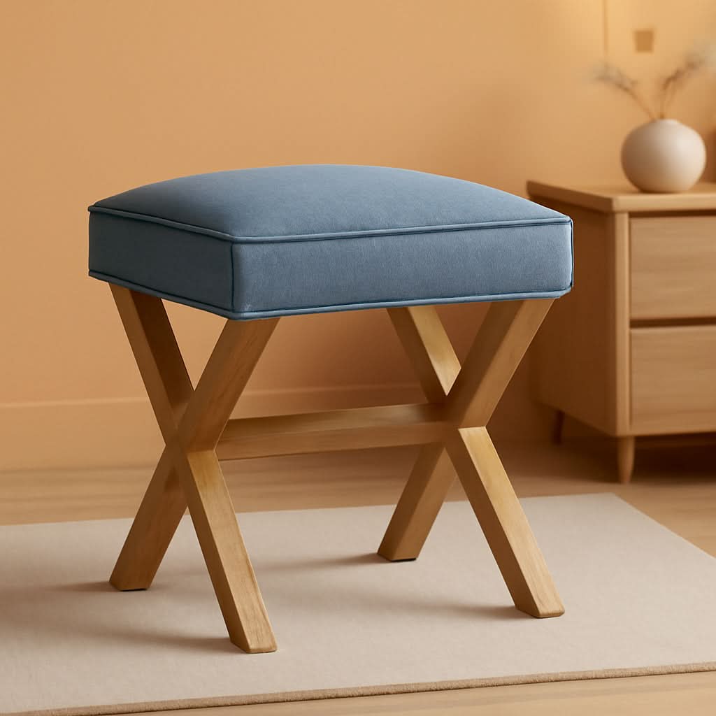 upholstered pouf