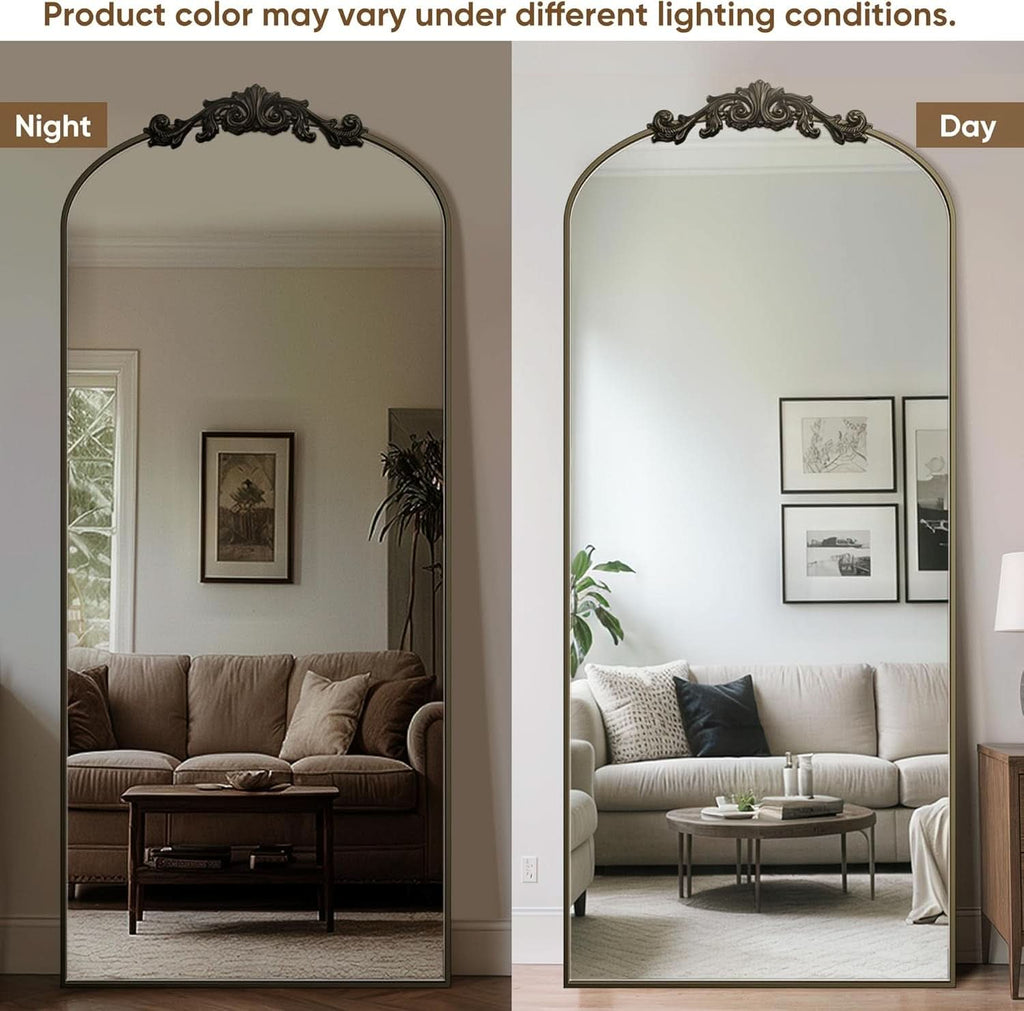 Bronze Arched Full-Length Mirror