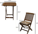 Folding chair in eucalyptus wood
