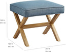 upholstered pouf