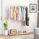 White Metal Garment Rack