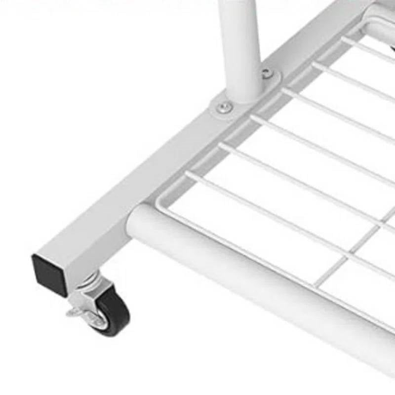 White Metal Garment Rack