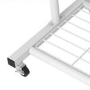 White Metal Garment Rack