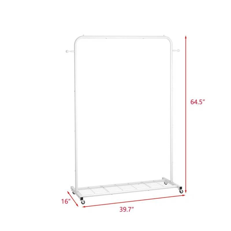 White Metal Garment Rack